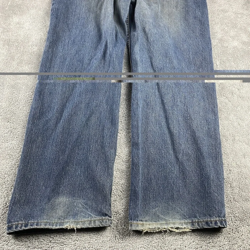 Levi Strauss Straight Fit Jeans Mens 38x30 Blue Medium‎ Wash Mid Rise